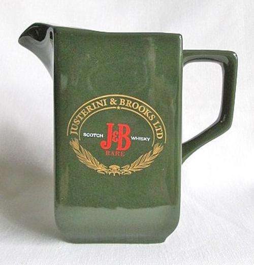 Vintage Justerini & Brooks LTD J&B Rare Scotch Wisky - green water jug from Blisful