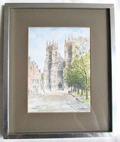 Vintage Framed York Minster Cathedral from Blisful