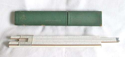 Vintage German Faber Castell Elektro 1/98 Vintage Slide Rule with Case from Blisful