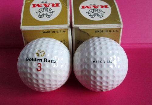 Vintage Boxed Pair USA Golden Ram 3 Balls Mark V 1:62 of from Blisful