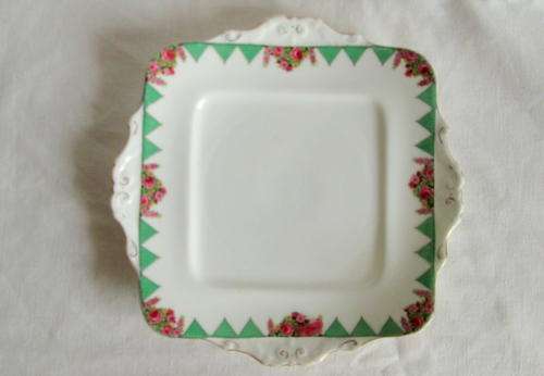 c1936-1953 Paragon Fine Bone China Cake Plate HM The Queen & HM Queen Mary from Blisful