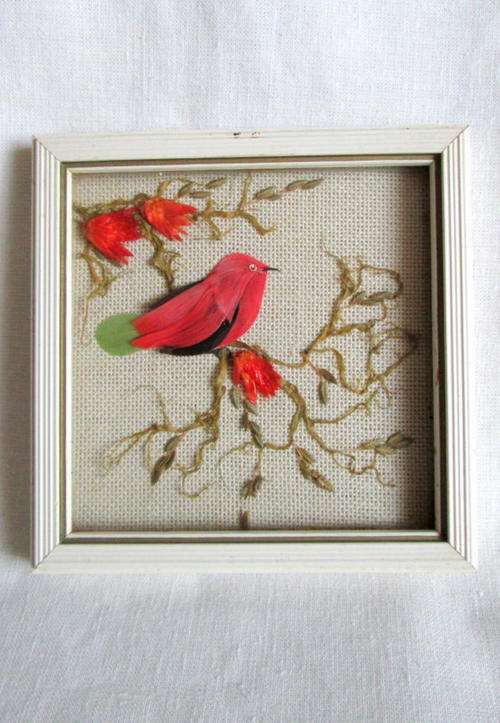Vintage Glass Framed Real Rhodesian Wild Flowers from Blisful