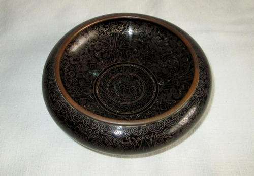 Vintage Solid Cloisonne Bowl Signed to base from Blisful