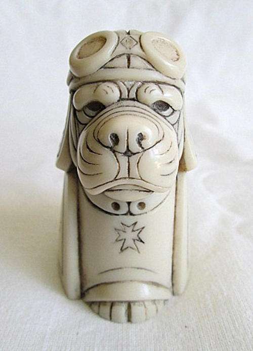 Vintage John Biccard "Red Baron" Figurine from Blisful