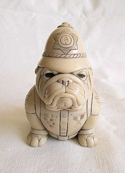 Vintage John Biccard "Bobby Bulldog" Figurine from Blisful
