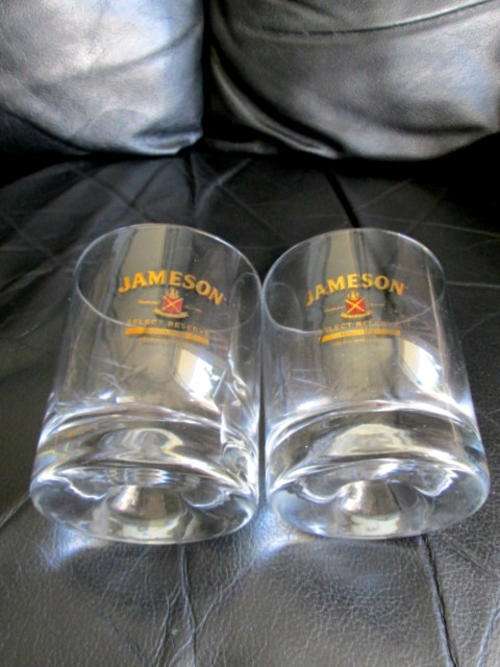 Solid Pair of Jameson Whiskey Glasses from Blisful