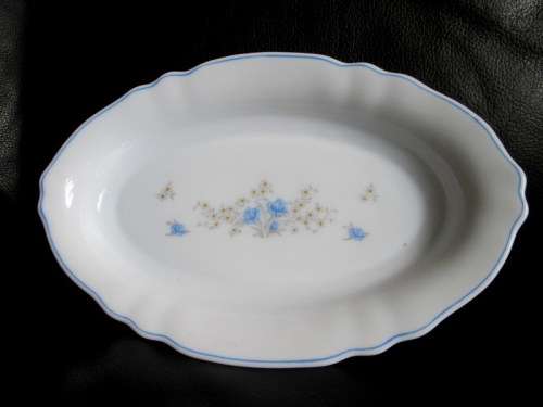 Vintage White French Milk Glass Bon Bon Dish from Blisful