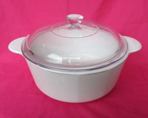 Vintage White Corning Ware Lidded Dish/Casserole from Blisful