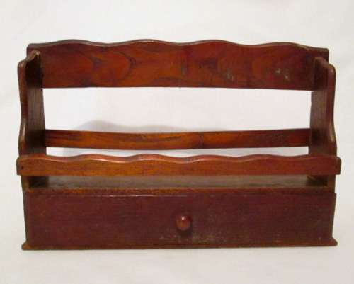 Vintage Wall Spice Rack with Drawer from Blisful