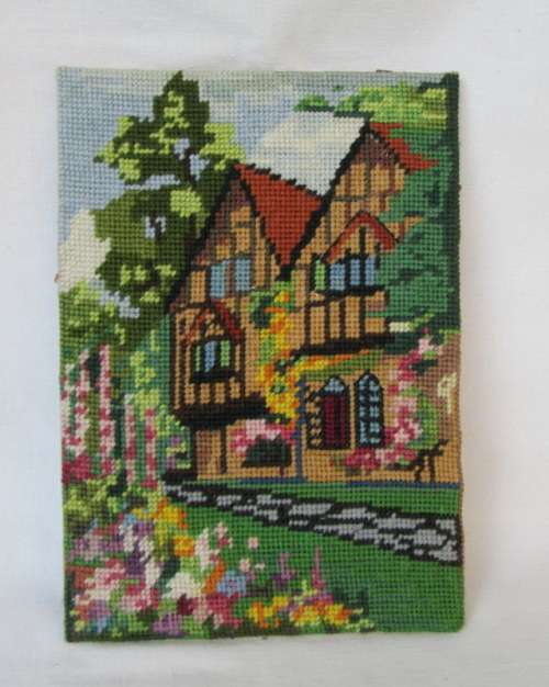 Vintage Tudor House Tapestry  from Blisful