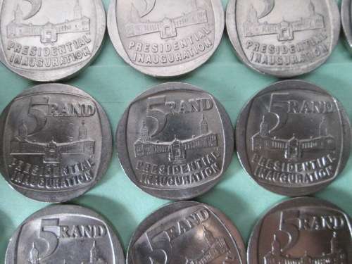 66 x Inauguration R5 coins from Blisful