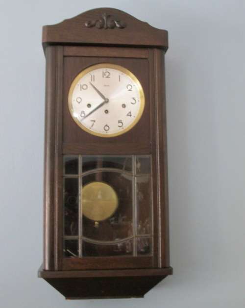 Vintage German Hermile Westminster Wall Clock from Blisful