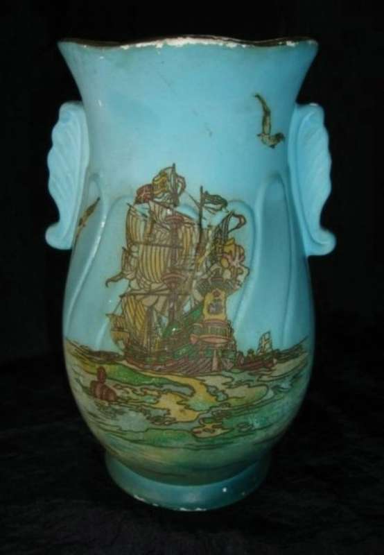 OLD GALLEON VASE   from  BLISFUL
