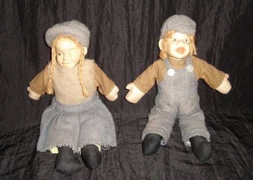 PAIR of BOY & GIRL DOLLS from BLISFUL