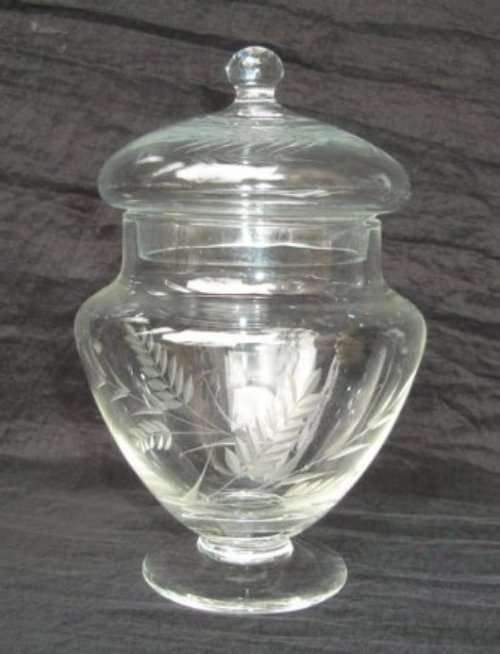 CUT GLASS CANDY JAR from BLISFUL