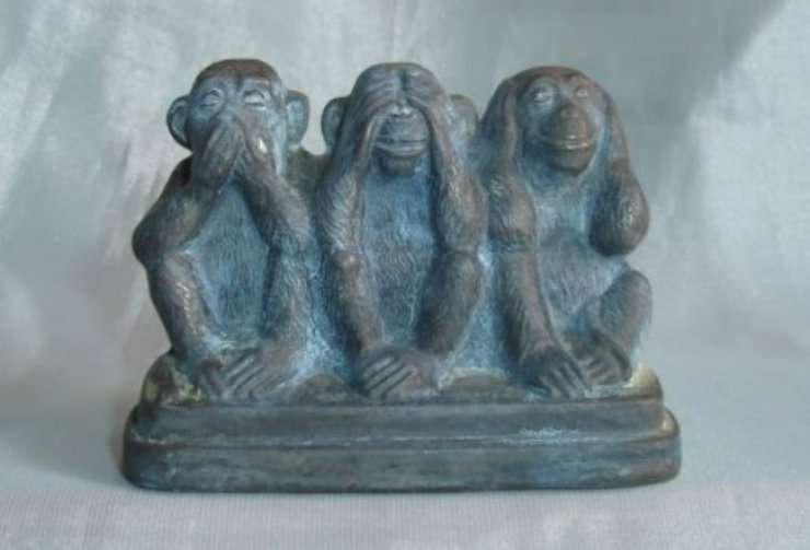 THREE MONKEYS COPPER  from BLISFUL