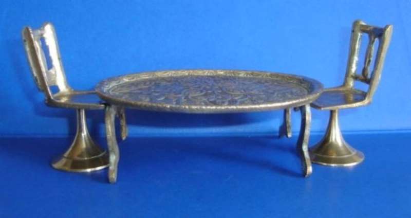 BRASS TABLE & CHAIRs from BLISFUL