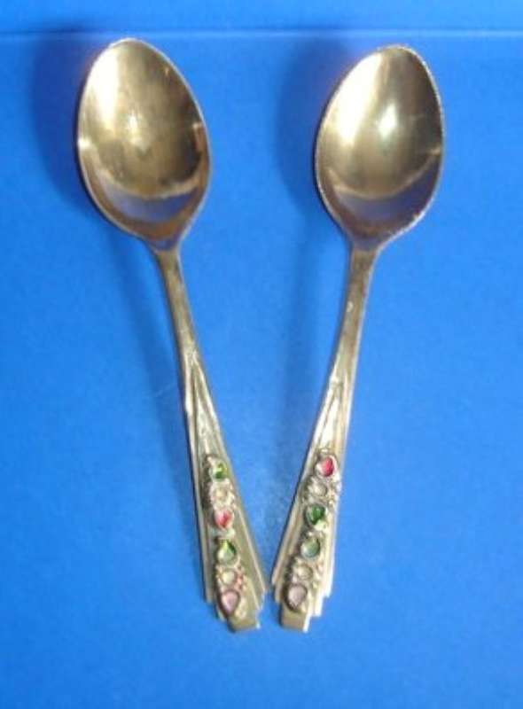 Pair of BRASS SPOONS from BLISFUL