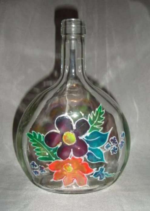 GLASSCOR STAINED GLASS BOTTLE from BLISFUL