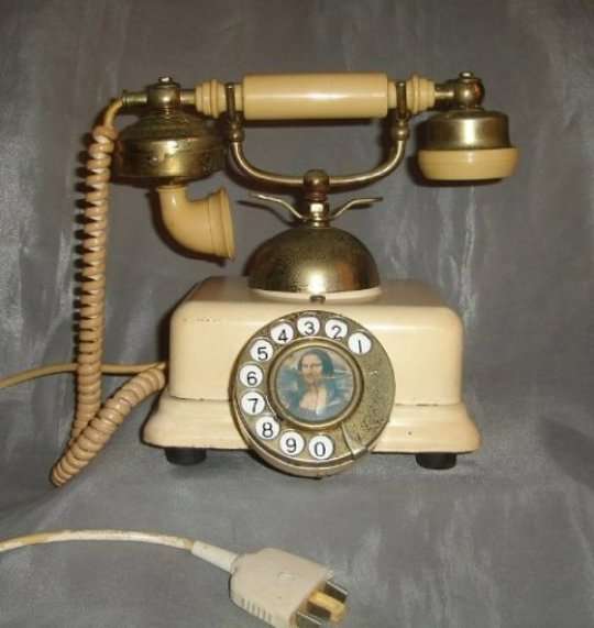 VINTAGE ENAMEL TELEPHONE from BLISFUL