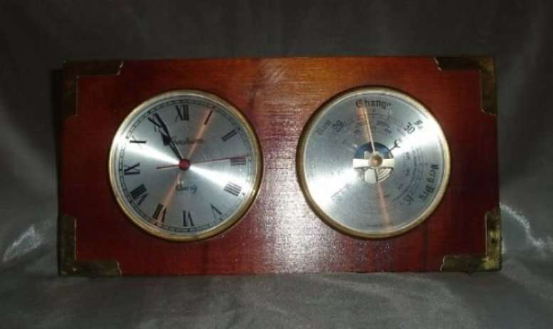 GERMAN BAROMETER & CLOCK from BLISFUL