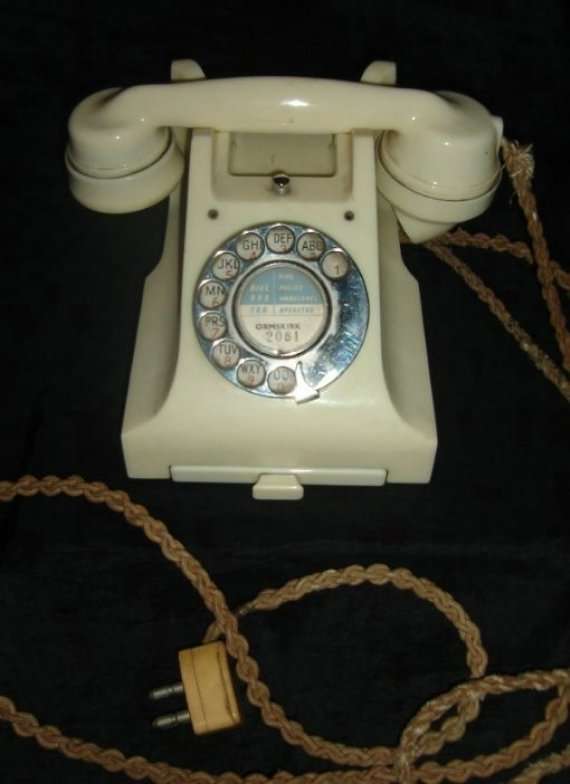VINTAGE BAKELITE TELEPHONE with DRAWER from BLISFUL