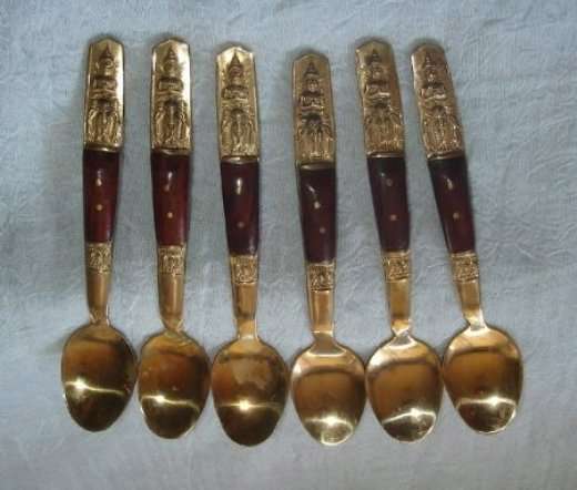 SET OF SIX BUDHA TEA SPOONS from BLISFUL