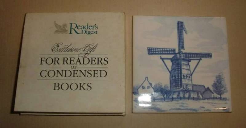 READER'S DIGEST DELFT " TORENMOLEN " WINDMILL TILE from BLISFUL