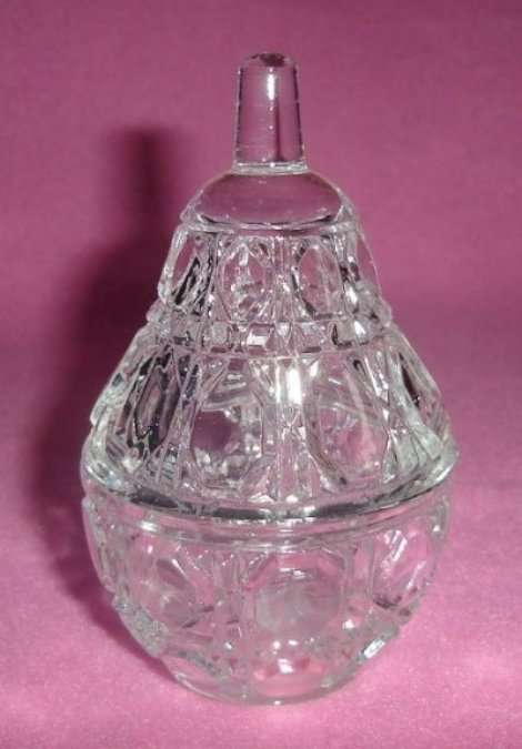 CARVINAL GLASS PEAR SHAPE TRINKET HOLDER from BLISFUL