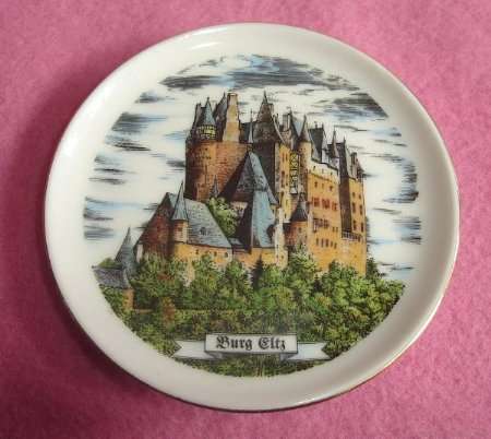 MINI GERMAN " BURG ELTZ " CASTLE RACK PLATE from BLISFUL