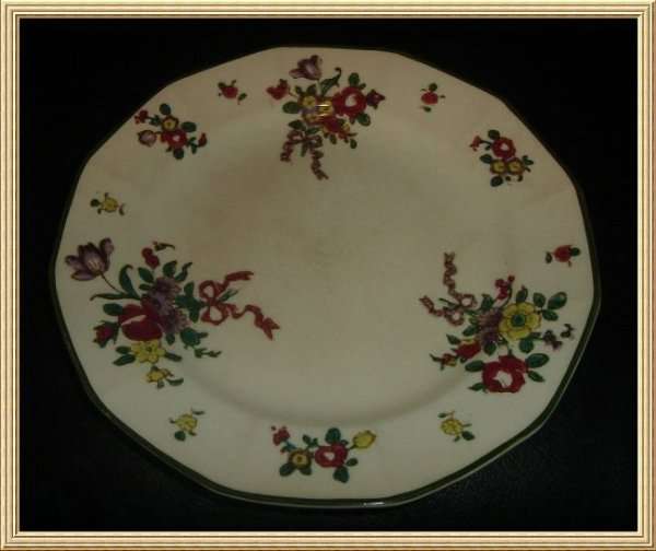 c1902 ROYAL DOULTON " OLD LEEDS SPRAYS " D 3548 BREAD PLATE from BLISFUL