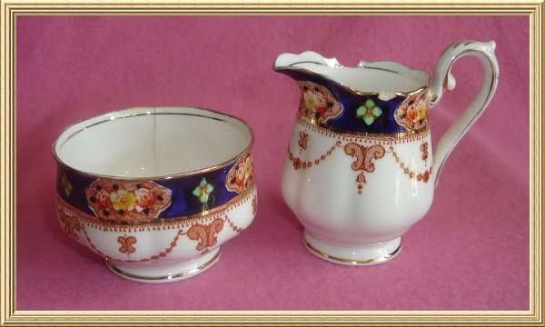 ROYAL ALBERT HEIRLOOM MILK JUG & SUGAR BOWL from BLISFUL