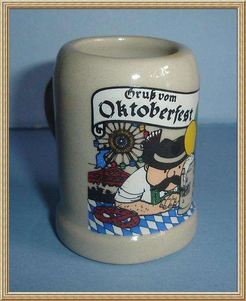 Mini Pottery " Oktoberfest " Tankard from Blisful