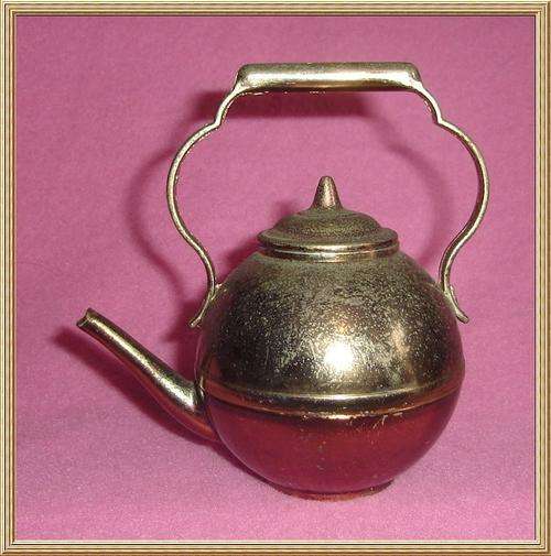 Solid Metal Lidded Tea Pot from Blisful