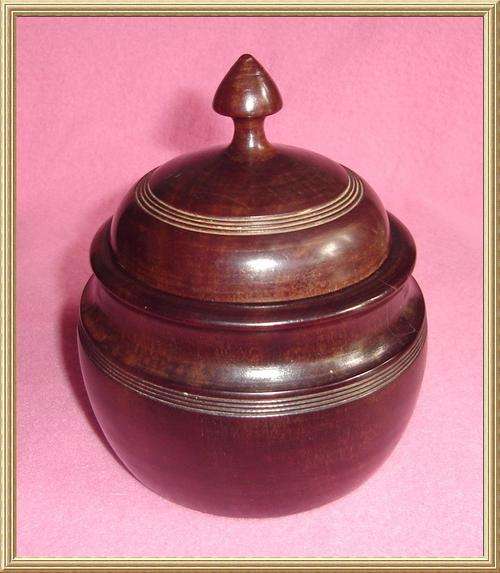 Turned Wooden Tabaco Jar from Blisful