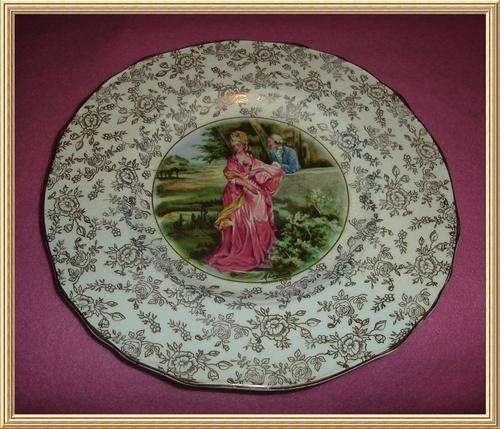 Vintage Chitz pattern English James Kent " Romance " Plate - signed. from Blisful