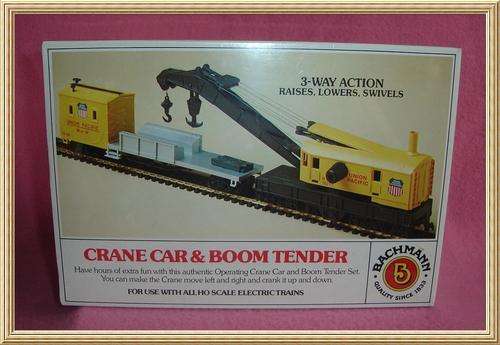 Boxed & Sealed Bachmann Union Pacific Crane Car & Boom Tender Set - HO Scale from Blisful