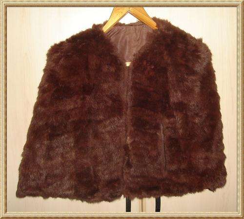 Genuine Vintage Brown Ladies Fur Cape from Blisful