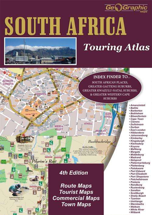 South African Tourist Atlas / Map Book