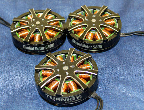 3x Turnigy 5208 Brushless Gimbal Motors
