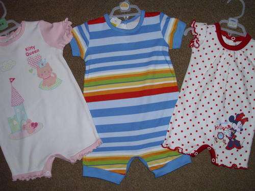 ASSORTED BRAND NEW PLAYSUITS FROM 0 -24 MONTHS