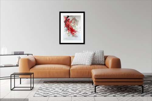 Hilton Edwards Abstract Art Painting -  cartographic series