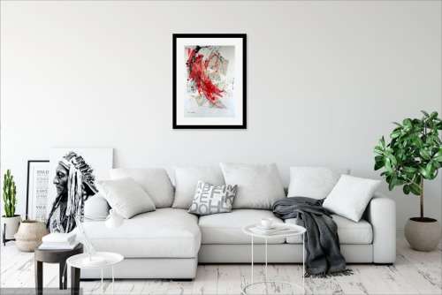 Hilton Edwards Abstract Art Painting -  cartographic series
