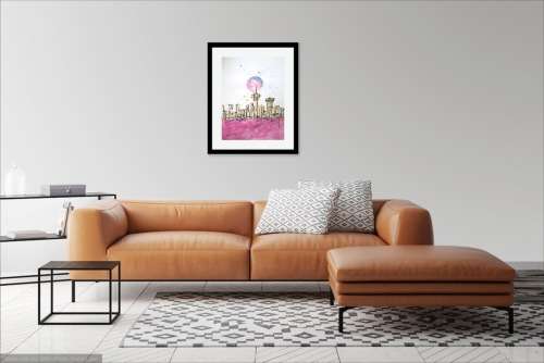 ART SALE - HILTON EDWARDS - CITYSCAPE - GALLERY RETAIL R4 000