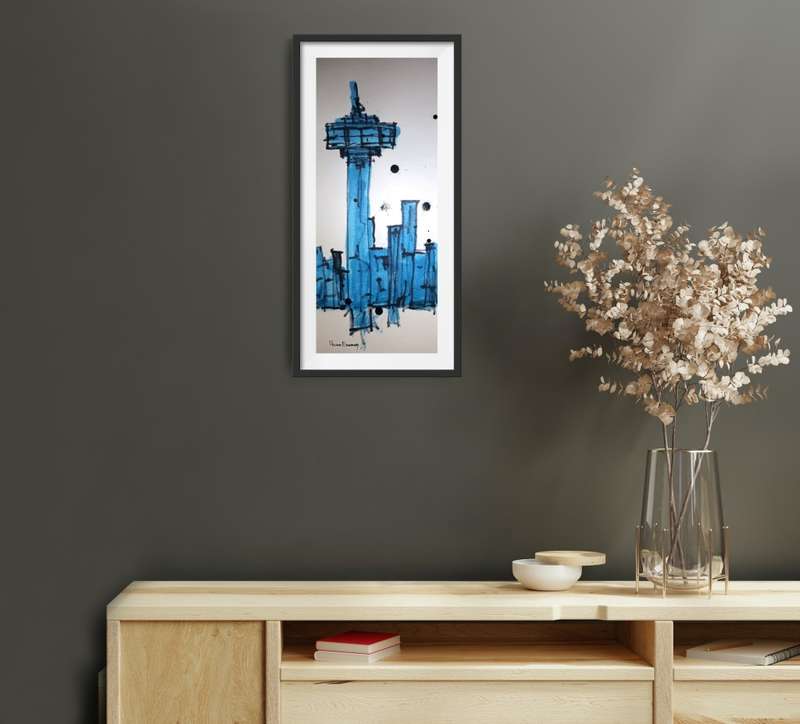 Hilton Edwards Abstract Art Painting - cityscape