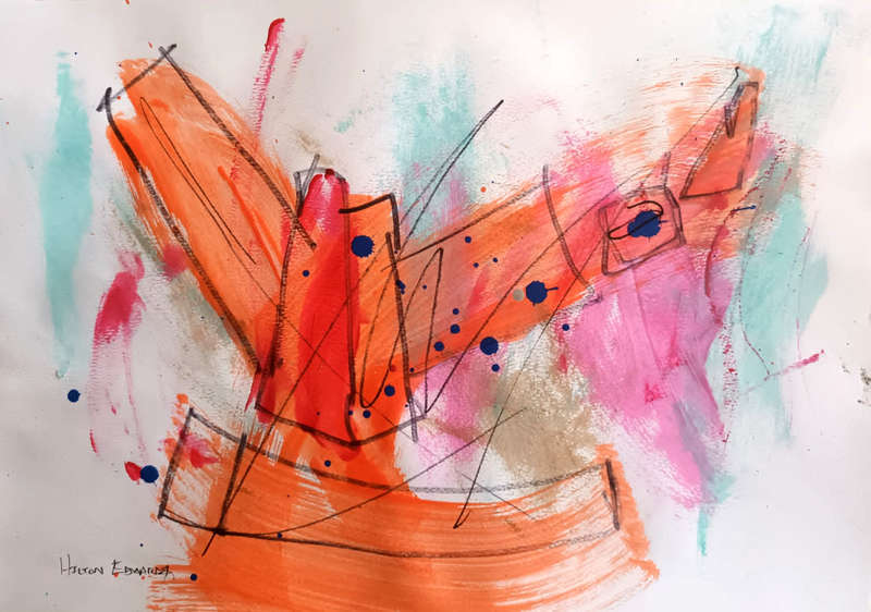 Hilton Edwards Abstract Art Painting - Gallery Retail R4 000