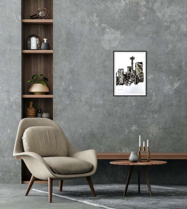 Hilton Edwards Abstract Art Painting - cityscape