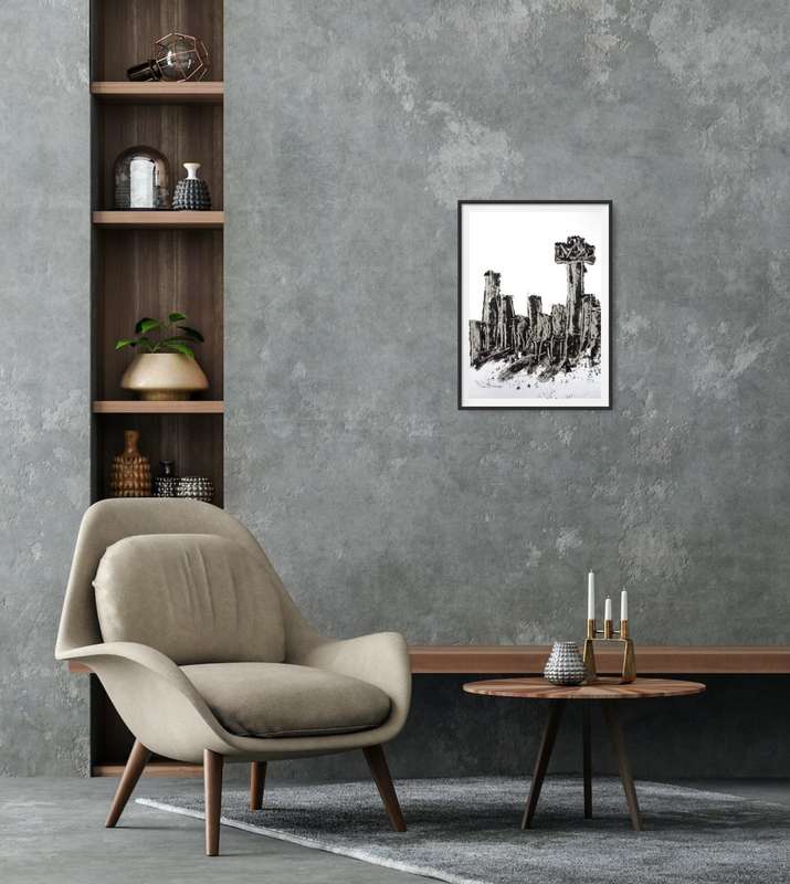Hilton Edwards Abstract Art Painting - cityscape