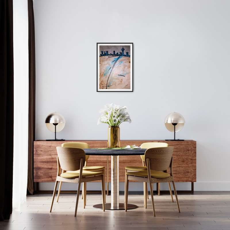 Hilton Edwards Abstract Art Painting - cityscape