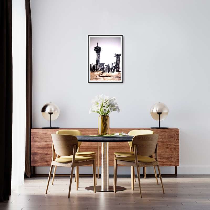 Hilton Edwards Abstract Art Painting - cityscape